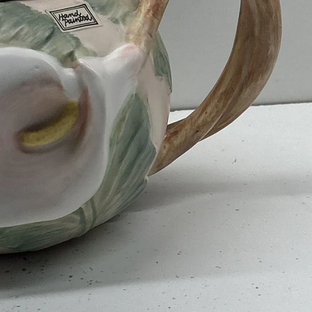 Fritz & Floyd Calla Lily 1987 Tea Pot Decorative‎ Collectible Hand Painted Japan